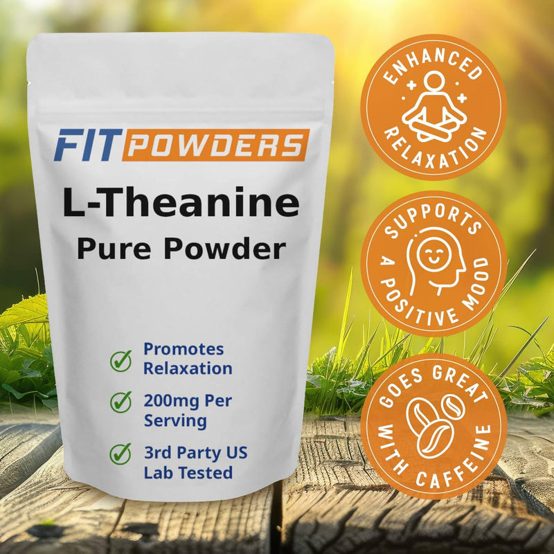 L-Theanine Powder 25g – L Theanine Supplement, Scoop Included, Pure, Non-GMO, Vegan, Gluten-Free 0.88 Ounce (Pack of 1)