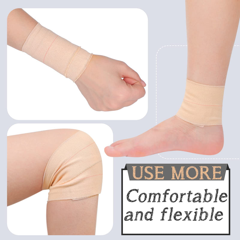 Tondiamo 8 Rolls Elastic Tape Adhesive Elastic Tape Self Adhesive Bandages Wrap Flexible Stretch Bandages Athletic Sports Skin Strips for Sports Ankle, Knee and Wrist Animal Pets(3 Inch X 5 Yard) 3 Inch x 5 Yard - BeesActive Australia