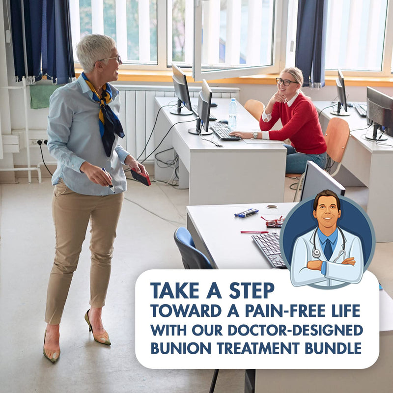 Dr. Frederick's Original Super Bunion Bundle - 14 ct - Kit with Bunion Sleeves, Pads, Splints & Cushions - Pain Relief for Men & Women - Large - W7-14 | M5-13 - BeesActive Australia