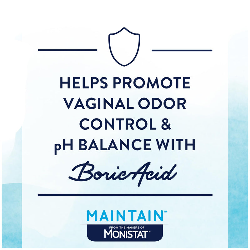 from The Makers of Monistat, Maintain Boric Acid Suppositories for Women, 600 Mg of Boric Acid, 30 Ct, 1 Pack - BeesActive Australia