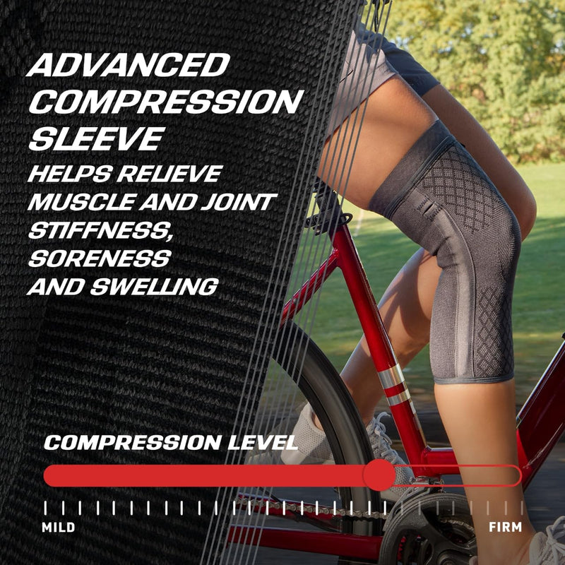 ACE Brand Flex Comfort Compression Knee Sleeve with Stabilizers Medium - BeesActive Australia