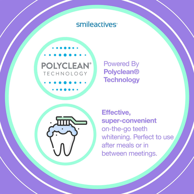 Smileactives Teeth Whitening Pen for White Smile, Fast Tooth Whitener and Stain Remover with Precision Brush Tip, Dental Quality Whitening Gel, Travel Pen, Easy to Use, Ultramint Flavor, 2 Pack - BeesActive Australia