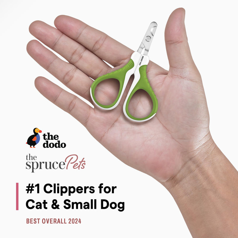 Pet Nail Clippers for Small Animals - Best Cat Nail Clippers & Claw Trimmer for Home Grooming Kit - Professional Grooming Tool for Tiny Dog Cat Bunny Rabbit Bird Puppy Kitten Ferret - Ebook Guide Angled - BeesActive Australia