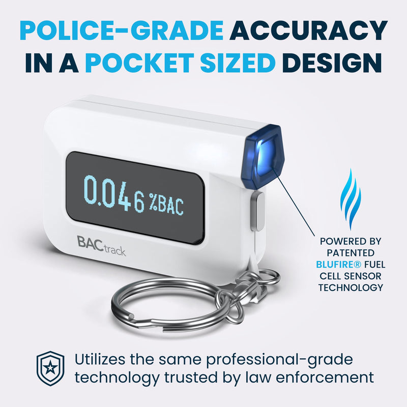 BACtrack C6 Keychain Breathalyzer | Professional-Grade Accuracy | Optional Wireless Smartphone Connectivity | Compatible w/ Apple iPhone, Google & Samsung Android Devices | Apple HealthKit Integration 1