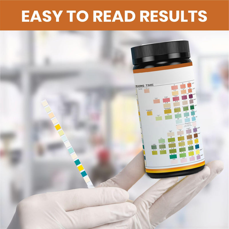 Urine Test Strips 13+ PARÁMETROS - 150 Count LEU, KET, PRO, NIT etc