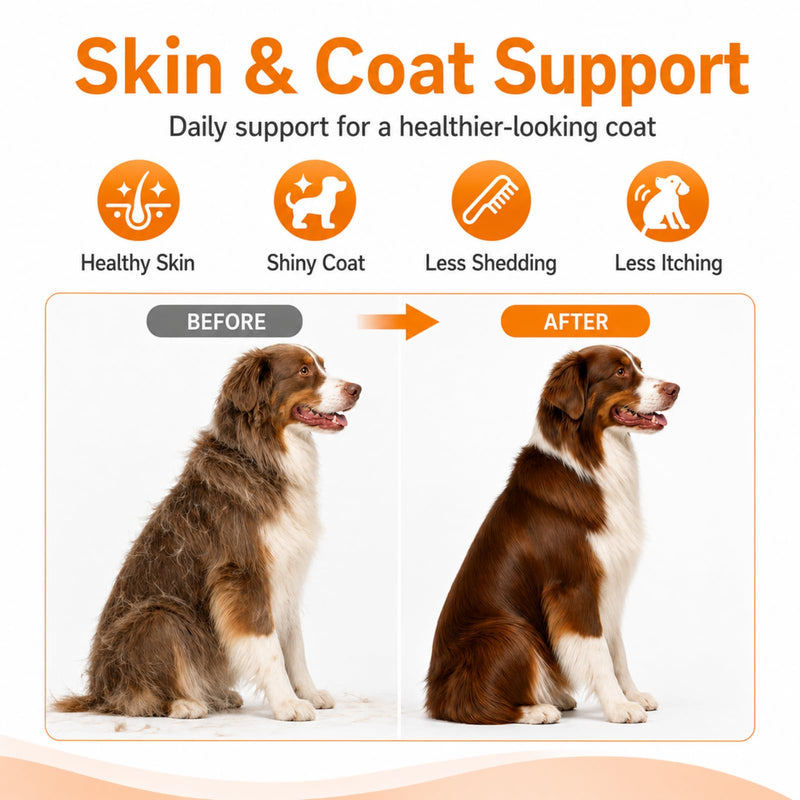 Krill Oil Omega 3 Supplement for Dogs, Allergy & Itch Relief, Skin and Coat Support for Shedding, Softgels for Joint Health with EPA DHA & Astaxanthin, 90 Count 1 bottle