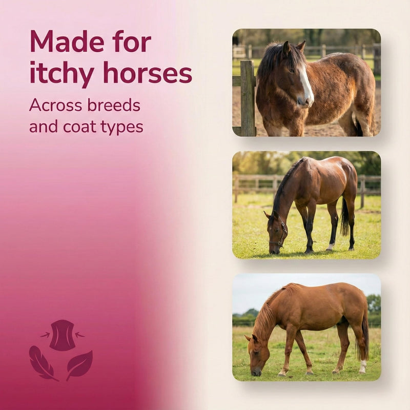 FreeItch | Horse Supplement for Summer Skin Maintenance | Burdock Root & Bromelain Powder | Soothing Support for Itchy Horses | Midge Sensitive Formula | Molasses-Free Itch Supplement 250g | 1 Month Supply