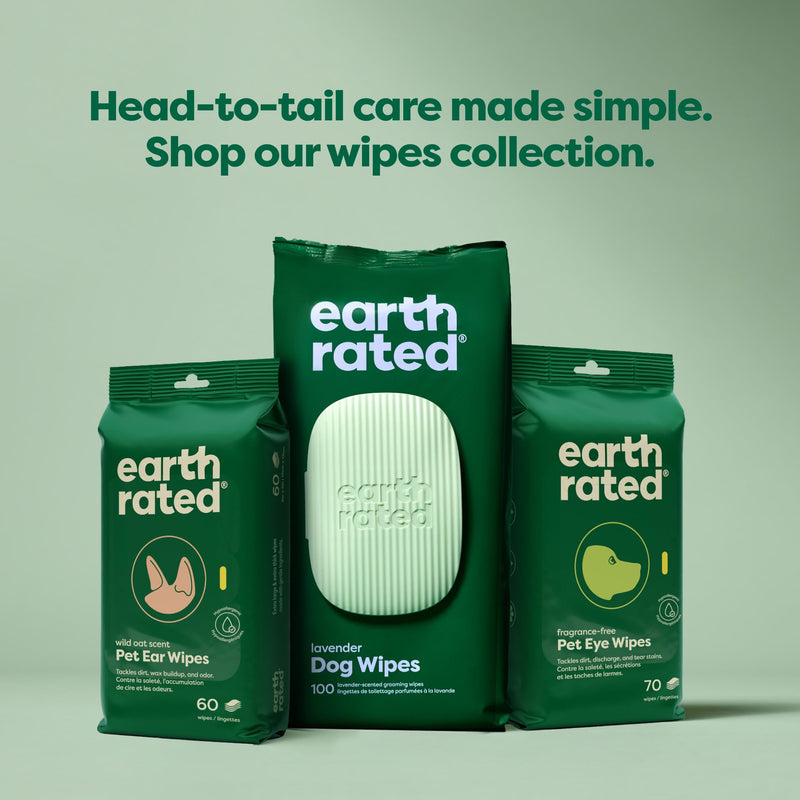 Earth Rated Ultimate Dog Grooming Bundle - Includes Lavender-Scented Dog Grooming Wipes, Hypoallergenic Plant Based Dog Ear Wipes, Hypoallergenic Plant Based Dog Eye Wipes - PawsPlanet Australia