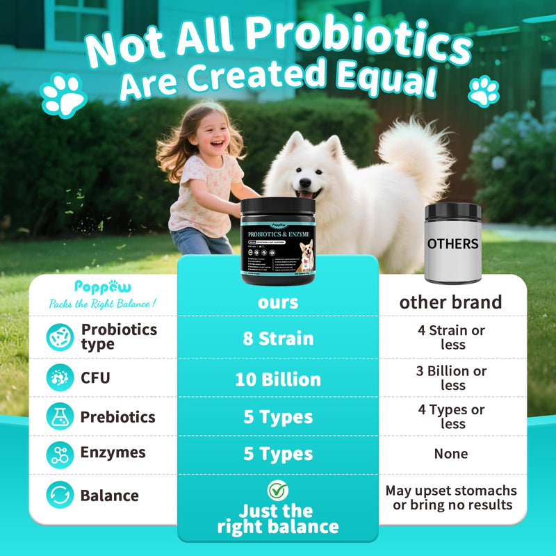 Probiotics for Dogs, Digestive Enzymes & Pumpkin Fiber for Gut Health and Bowel Support, Dog Supplement for Gas Relief & Constipation, 10B CFU with 5 Prebiotics & 5 Enzymes, 90 Count Chicken Flavor 90 Count (Pack of 1)