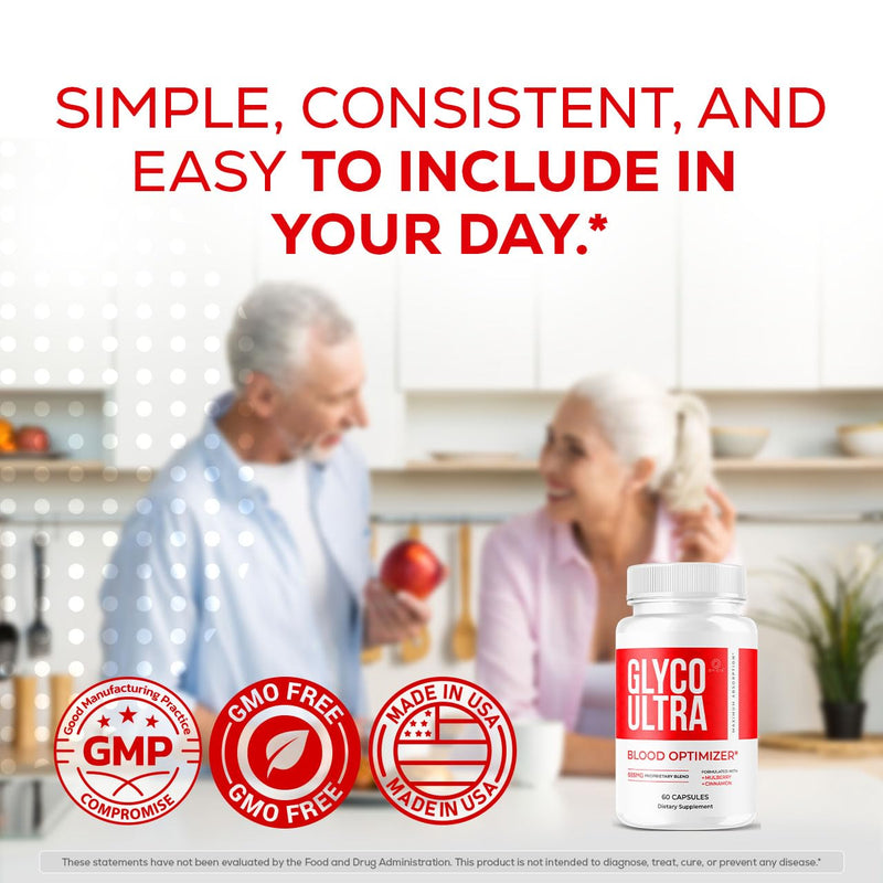 (3 Pack) Glyco Ultra - Glyco Ultra Optimizer Capsules, GlycoUltra Support Advanced Formula Premium Pills Maximum Strength All Natural Vitamins for Overall Health & Wellness, 180 Capsules for 3 Months