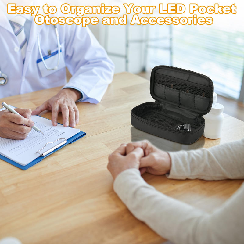 Beautyflier Led Pocket Otoscope Storage Bag, Durable Storage Case Compatible with Zyrev Otoscope, Travel Case for Ear Infection Detector, Easy to Organize Your Otoscope and Accessories (Bag Only) - BeesActive Australia