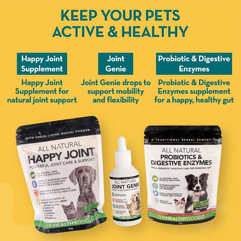 The Healthy Dog Co Probiotics for Dogs – Gentle Dog Probiotic Supplements Powder for Digestion, Immunity & Digestive Care for Pets – 112 Servings – Just Sprinkle on Food
