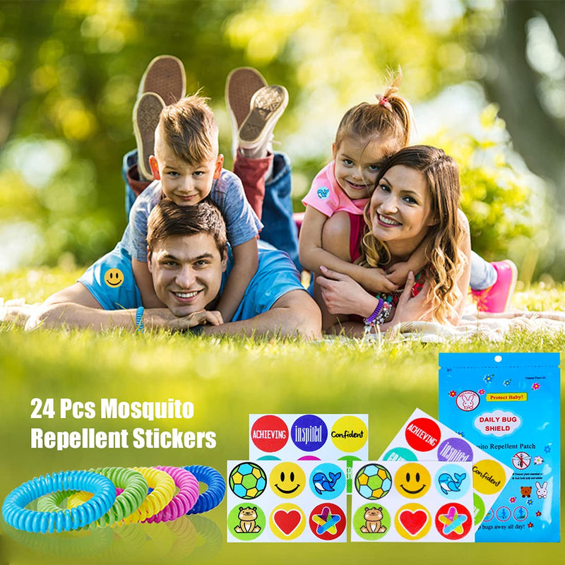 40 Pack Mosquito Repellent Bracelets, Individually Wrapped DEET-Free Insect & Bug Repellent Wrist Bands for Kids & Adults Outdoor Camping Fishing Traveling - BeesActive Australia