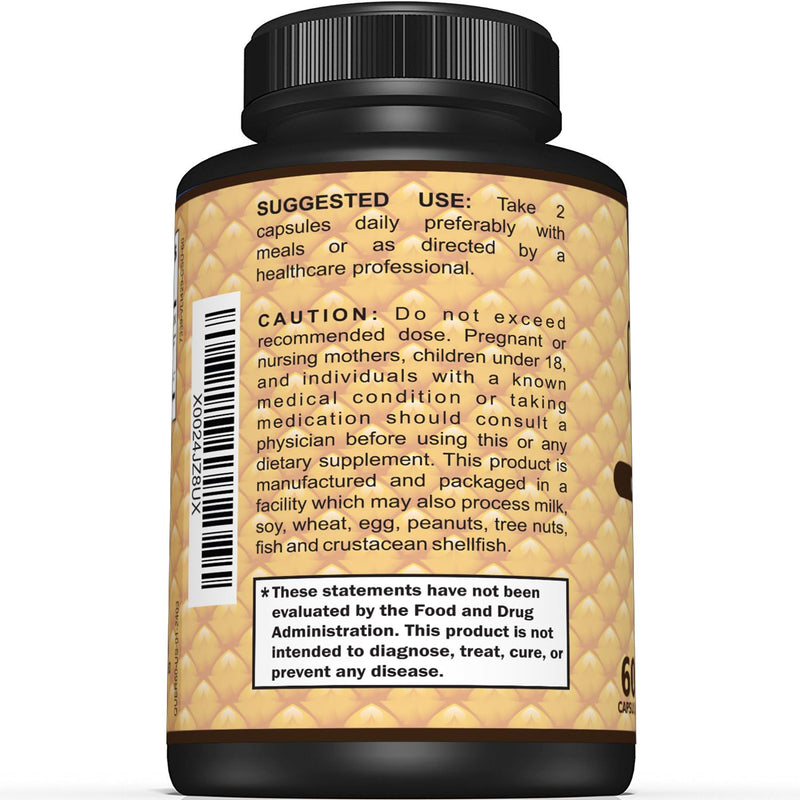 Sunergetic Premium Quercetin & Bromelain Supplement – Powerful Quercetin Bromelain Complex to Help Support Immune System & Seasonal Support – Quercetin 1000mg Per Serving – 60 Capsules - BeesActive Australia