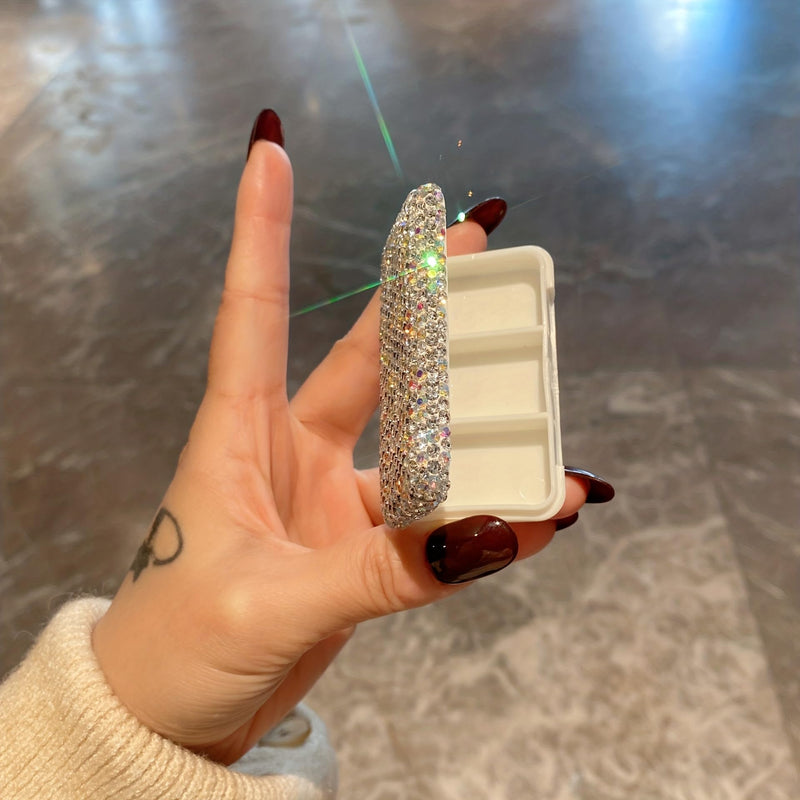 Daily Vitamin Organizer, Portable Pill Case Travel Medicine Boxes Containers Bottle,Small Pill Holder Carrier for Purse,Cute Medication Dispenser Aids