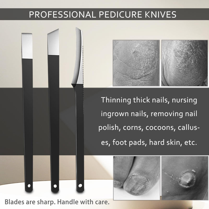 Ingrown Toenail Clipper for Men Women Nail Clipper for Senior Thick Toenail Clippers for Ingrown Nails Removal Set Nail Cutter Pedicure Knife Toe Nails Clipper Kit Classic A-7 - BeesActive Australia