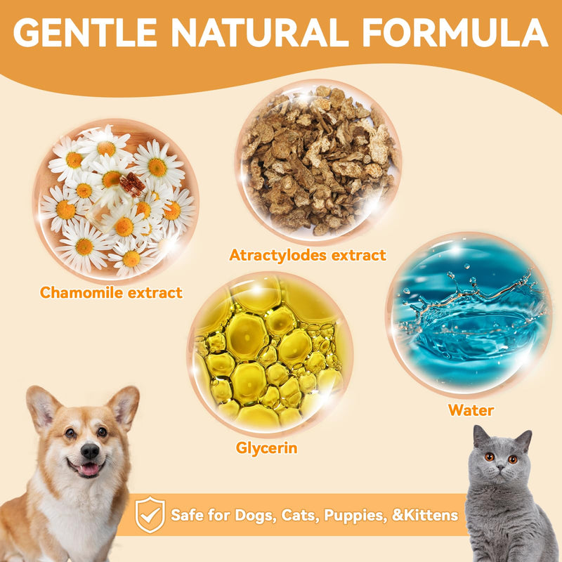 prowithlin Ear Cleaner Dogs (120 ml) - Removes wax and odors, stops head shaking and scratching - Gentle ear drops for dogs - Ear cleaner for all cats and dogs - BeesActive Australia