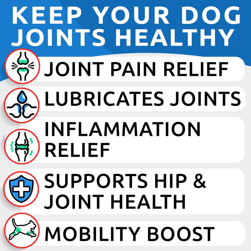 Dog Probiotics Chews + Hemp Treats + Glucosamine Bundle - Digestive Enzymes + Prebiotics + Chondroitin, MSM, Omega-3 - Gas, Diarrhea, Allergy, Constipation, Upset Stomach Relief + Joint Pain Relief