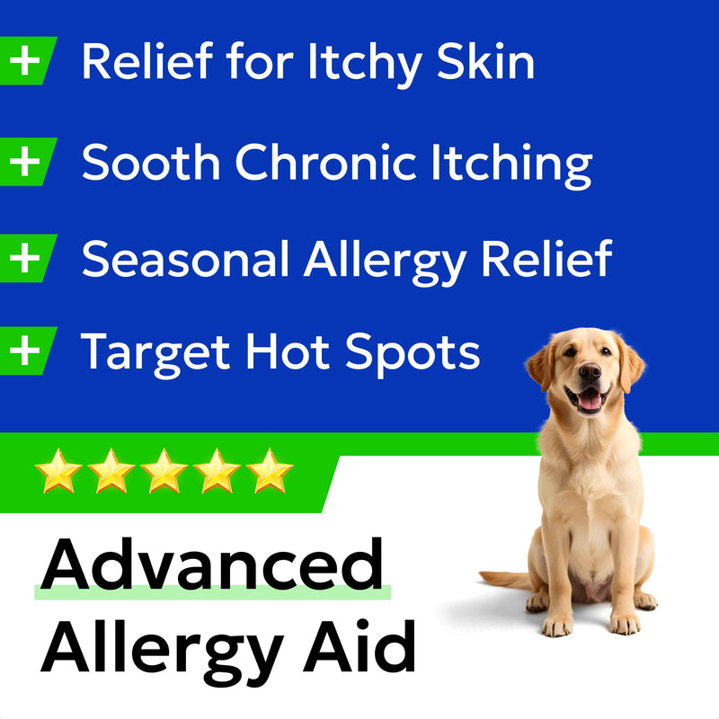 BARK&SPARK Dog Allergy Relief Soft Chews for Skin Health & Seasonal Allergies - Anti-Itch Supplement w/Omega-3, Quercetin & Bromelain Immune Treats for Dry Skin & Hot Spots - BBQ Chicken - 60ct ALLER/Itch Relief - 60 Ct with Fish Oil