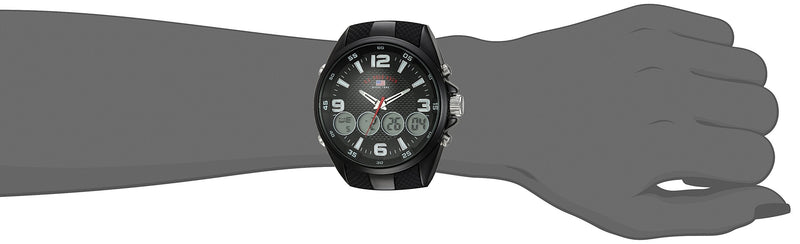 MEN'S BLACK STRAP ANA DIGI SPORTS WATCH NOSIZ - BeesActive Australia