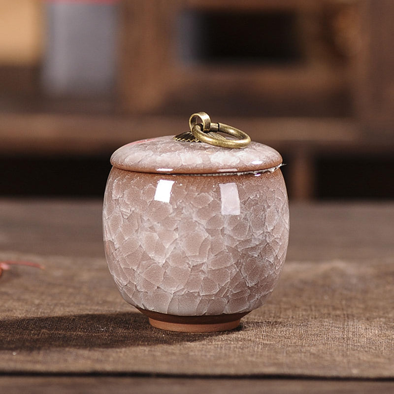 Small Human Ashes Urn, Handmade Ceramic Urn, Beautiful Small Keepsake Urns for Pet or Human with Premium Gift Box ((Beige: 1pc + Blue: 1pc)) (Beige: 1pc + Blue: 1pc) - BeesActive Australia