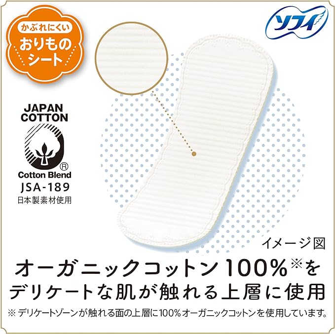 Sofy Pantyliner- O-Ganic Cotton 52 Count [Anti-Rash Bounce Sheet] - BeesActive Australia