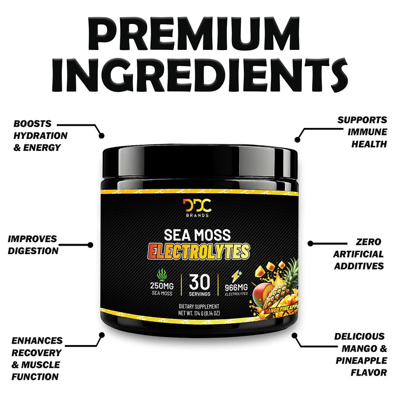 Hydration Powder Immune Support Sugar Free Mango Pineapple