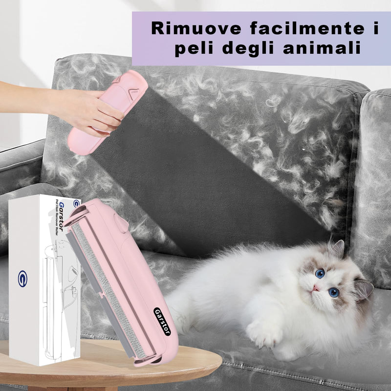 Garstor Cat Hair Remover, Dog Hair Remover, Pet Hair Remover Lint Roller, Pet Hair Lint Brush for Sofa Bed Carpet Scratching Post Pink - BeesActive Australia