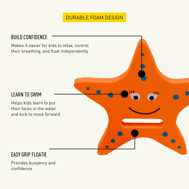 FINIS Floatie Friends Hand Float Learn-to-Swim Aids for Children - Starfish (Set of 2)