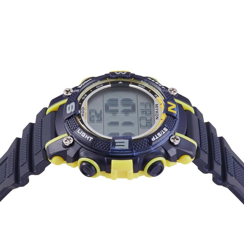 Miykon Womens Sports Digital Watch - Lightweight Shockproof, Super Illuminator, Stopwatch and Timer, Alarm, Dual Time, 24hr Military Time, 100M Water Resistant 38mm Navy Blue - BeesActive Australia