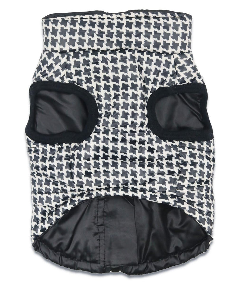 Winter Dog Coats Warm Houndstooth Small Dog Jacket Pet Dog Jackets Puppy Cold Weather Coat Pet Clothes for Small Dogs, Small - BeesActive Australia