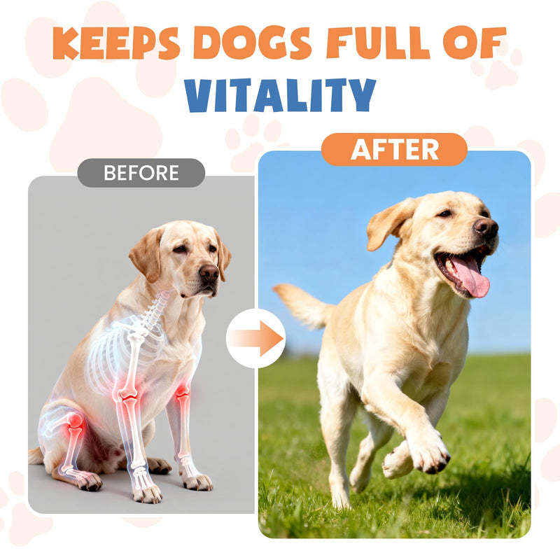 Collagen for Dogs,4.22oz (120ml) Liquid Collagen for Dogs,Enhances Joint Support,Flexibility,Cartilage and Mobility,Relieves Itching in Allergic,Liquid Drops Suitable for Cats and No Side Effects 2 Pack