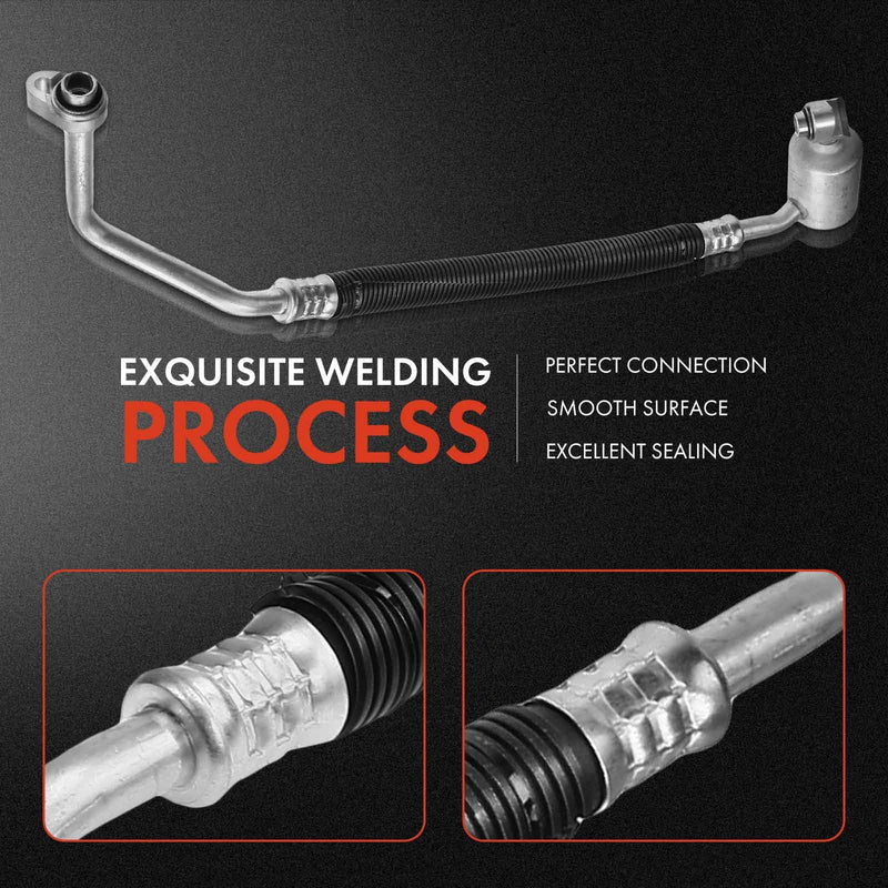 A-Premium A/C Suction Hose Assembly Compatible with Jeep Compass/Patriot 2010-2017 & Dodge Caliber 2010-2012, 2.0L 2.4L, Compressor to Evap