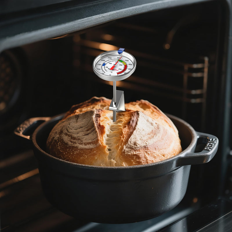 TempPro Candy Thermometer with Pot Clip, 9" Long Probe Deep Fry Oil Thermometer for Frying & Candy Making, Fryer Cooking Thermometer for Chocolate, Caramel, Brewing & Baking (Previously ThermoPro) 1 Mechanical Thermometer