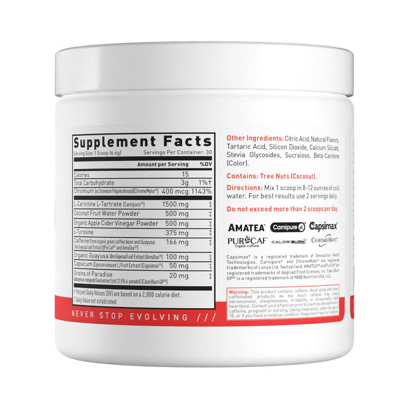 Kaged Clean Burn Powder | Orange Mango | Thermogenic Weight Management | Boost Metabolism | Organic Caffeine, Apple Cider Vinegar | Supplements for Men & Women | 30 Servings Orange Mango (Powder)