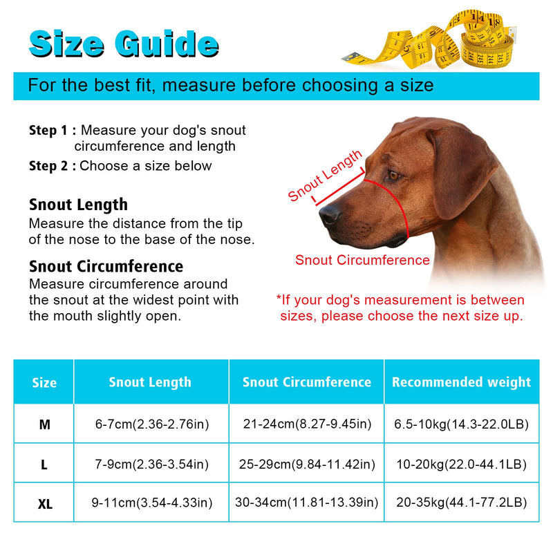 Ownpets Dog Muzzle, Muzzle for Large Dogs, German Shepherd Muzzle, Medium Dog Muzzle, Silicone Dog Muzzle, Black, XL - BeesActive Australia