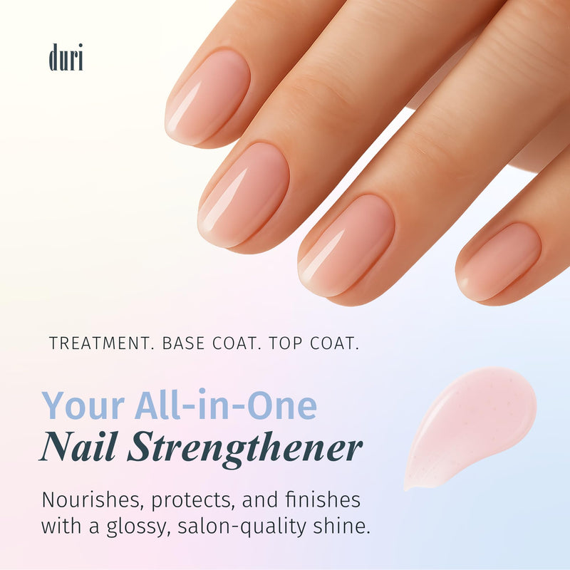 Duri Rejuvacote 1 Nail Growth System - Maximum Strength Nail Strengthener for Damaged Nails from Gel, Acrylic Manicure | Grow Long Natural Fingernails Fast - Rejuvacare Nail Hardener - 0.45 fl. oz. 0.45 Fl Oz (Pack of 1)