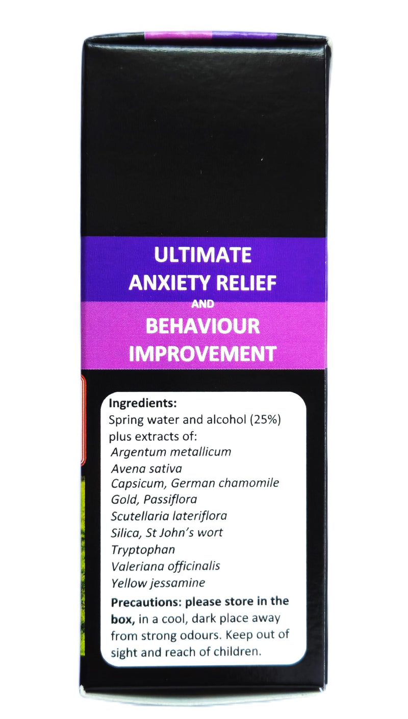 Ultimate Anxiety Relief Drops for Cats and Dogs (50ml), Human Grade Veterinary Formulated Blend of Botanical Extracts For Anxiety, Reactivity, Depression & Behaviour Problems 50ml