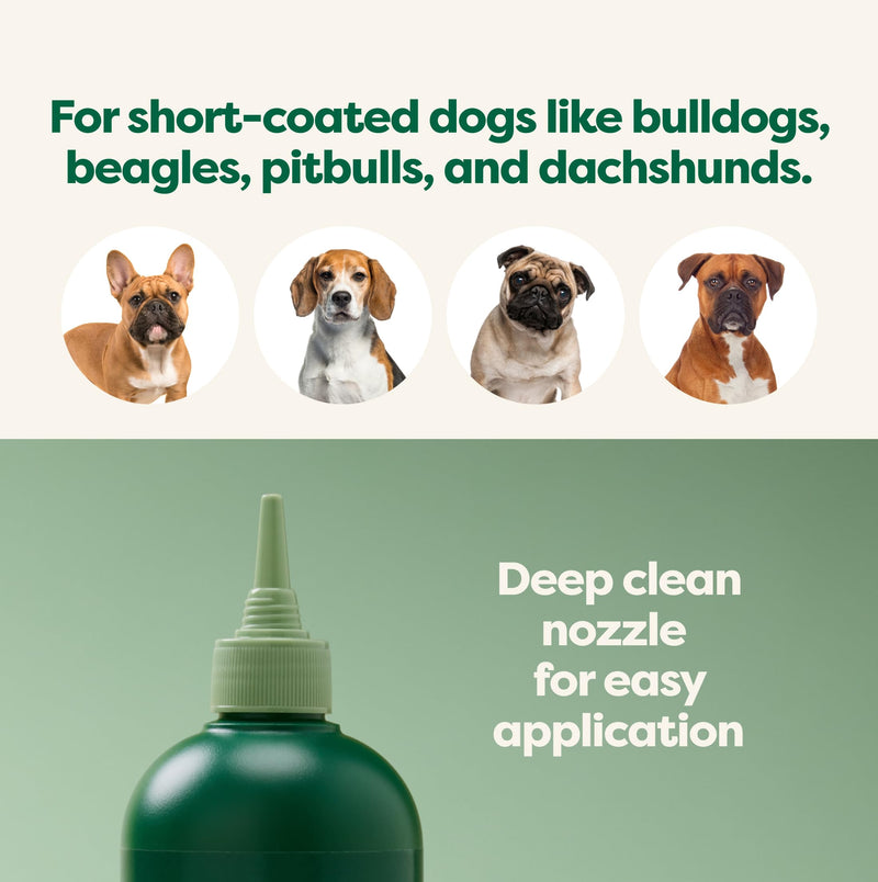 Earth Rated Coat-Specific 3-in-1 Short-Haired Dog & Puppy Shampoo, Conditioner & Deodorizer, Formulated to Moisturize and Tackle Shedding, Refreshing White Tea & Basil Scent, 16 oz. Short Coat - BeesActive Australia