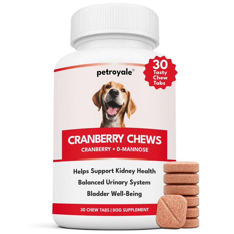 Cranberry Chews for Dogs – UTI Support & Bladder Support – Cranberry Supplement for Dogs – Dog Kidney Support – Urinary Tract & Bladder Control (30 Soft Chews) 30 Soft Chews