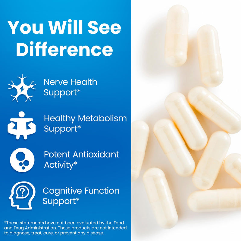 VANI 250mg Vitamin B1 with Benfotiamine, Complex 2 in 1 Enhanced Formula -Fat & Water Soluble Thiamine B1 Supplement | 120 Capsules | Gluten Free