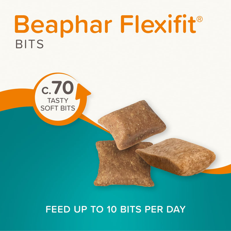 Beaphar – Flexifit® Joint Care Bits for Cats, 35g – Delicious Daily Joint Supplement – Helps Maintain Flexible Joints – Contains Glucosamine, Omega 3 & Vitamin C ~ 70 Treats