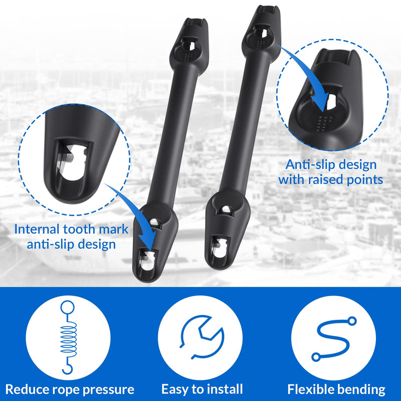 Hungdao 2 Pack Boat Mooring Snubber Dock Edge Dock Line for 3/8" - 7/16" (9.5-11mm)