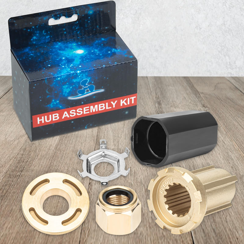835257Q1 Flo-Torq II Hub Kits Replacement fit Mercruiser Alpha One/Bravo One Mercury Mariner Outboard Boat Motos 60-300 HP, for 15 Spline Tooth Propeller Installation Parts