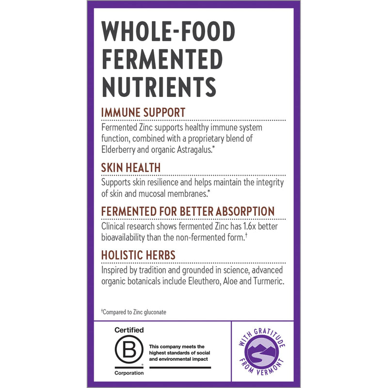 New Chapter Zinc Supplement, Fermented Zinc Complex, ONE Daily for Immune Support + Skin Health + Non-GMO Ingredients, Easy to Swallow & Digest, 90 Count (3 Month Supply) Unflavored 90 Count (Pack of 1) - BeesActive Australia