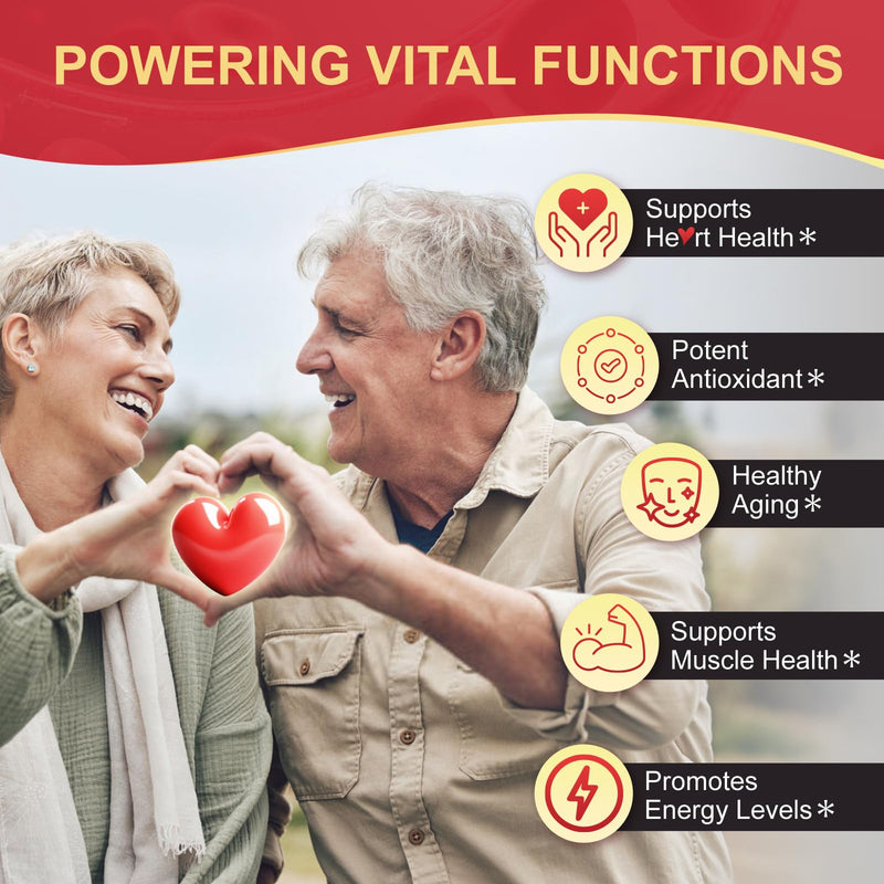 DRFOSTER CoQ10 Ubiquinol 100mg Supplement, Coenzyme Q10 120 Softgels | Maximum Absorption CoQ10, PQQ & MCT, Heart Support, Promotes Energy & Vitality, Antioxidant Support, Non-GMO, Gluten-Free 120 Count (Pack of 1)