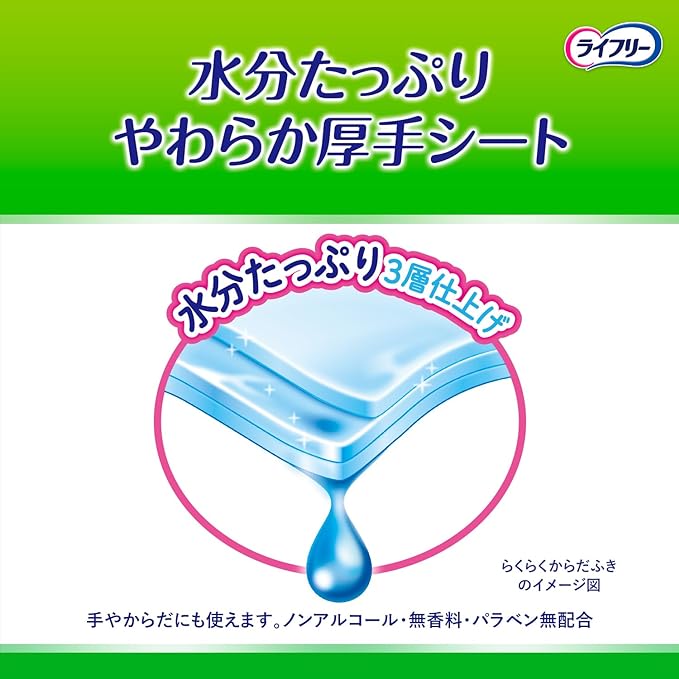 Lifeley Smooth Body Wipes, 30 Pieces, Extra Large Type, 15.7 x 11.8 inches (40 x 30 cm) -  Australia