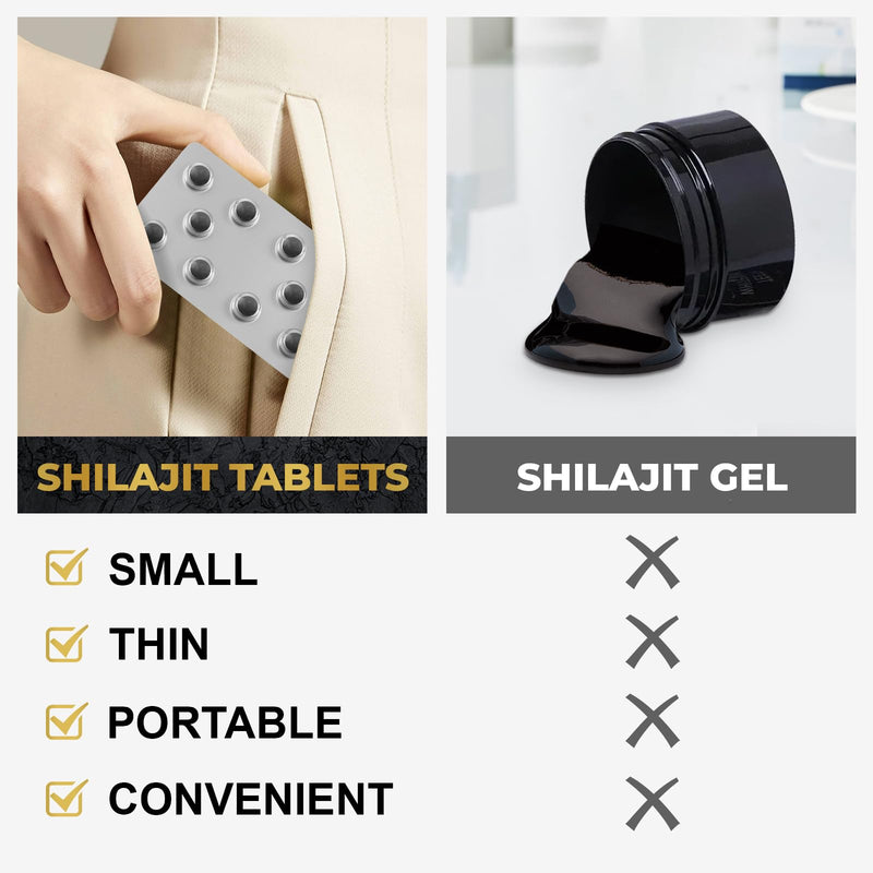 30,000 MG Shilajit Tablets, 100% Shilajit Pure Tablets 60 Counts - Shilajit Himalayan Organic Rich in Fulvic Acid & 85+ Trace Minerals, Shilajit Resin Supplement for Energy & Immune System 60 Count (Pack of 1) 60.0 - BeesActive Australia
