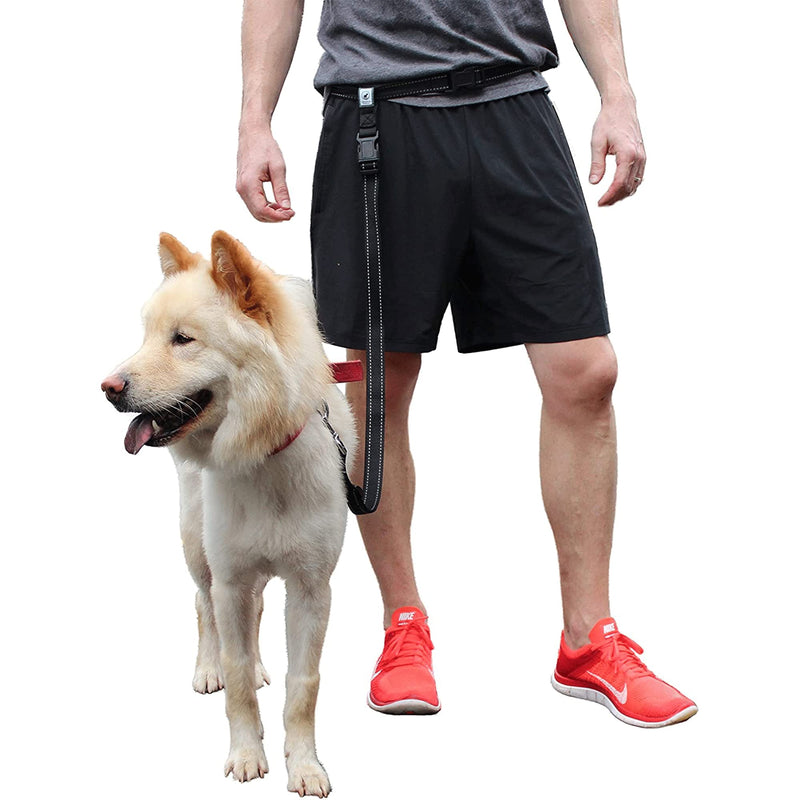 Caldwell's Pet Supply Co. Hands-Free Dog Leash, Adjustable Waist Leash for Dog Walking, Non-Bungee, Hands Free Harness, Durable and Versatile Waist Belt Leashes, Cross Body for Dogs (26" - 47") - BeesActive Australia