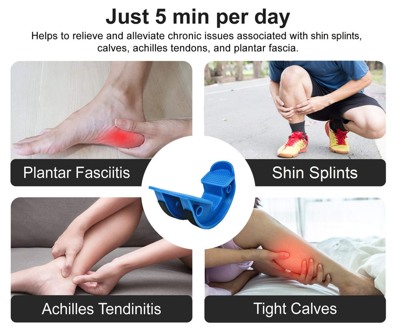 Lumia Wellness Foot Rocker with Massage Ball - Calf Stretcher for Plantar Fasciitis, Achilles Tendonitis, Shin Splints, Heel, Feet Pain Relief - Ankle Wedge Stretches Strained Leg Muscle - BeesActive Australia